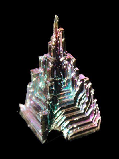 Bismuth crystal castle 28*56mm 78g