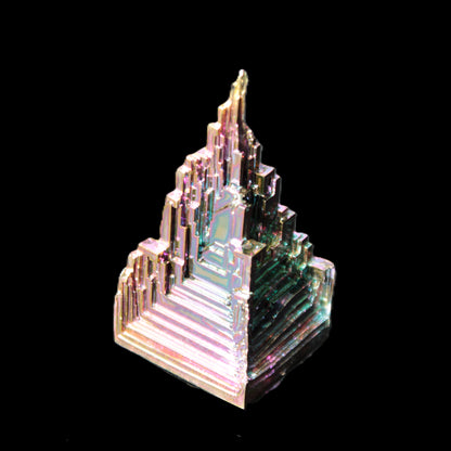 Bismuth crystal castle 28*56mm 78g