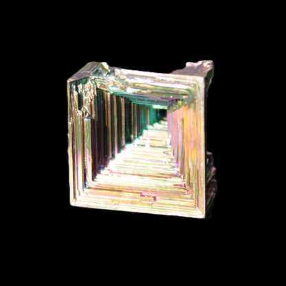 Bismuth crystal castle 28*56mm 78g