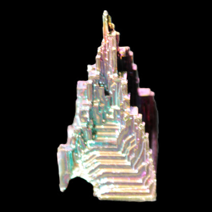 Bismuth crystal castle 28*56mm 78g