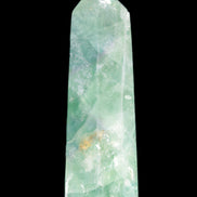 Green and Blue Fluorite obelisk 30*35*112mm 250g in sunlight - Rocks and Things Store