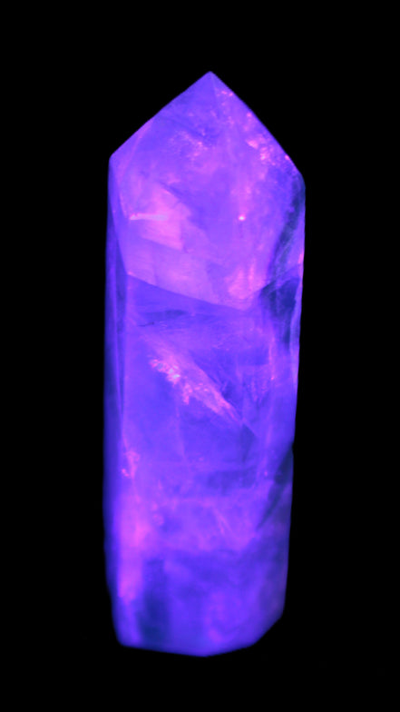Green and Blue Fluorite obelisk 30*35*112mm 250g