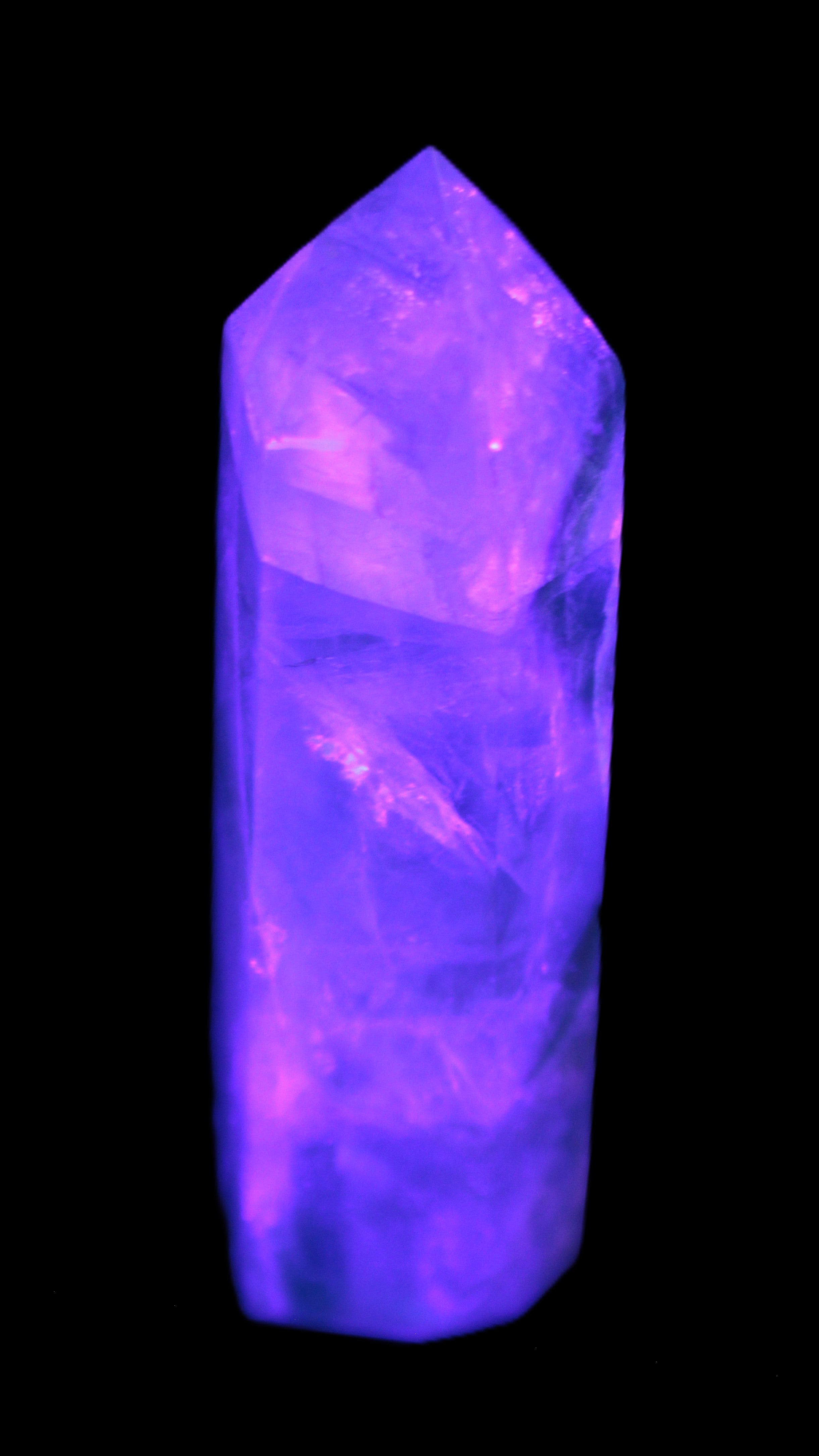 Green and Blue Fluorite obelisk 30*35*112mm 250g