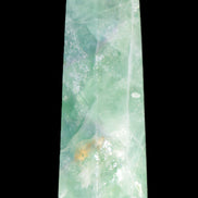 Green and Blue Fluorite obelisk 30*35*112mm 250g in sunlight - Rocks and Things Store