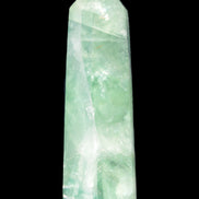 Green and Blue Fluorite obelisk 30*35*112mm 250g in sunlight - Rocks and Things Store