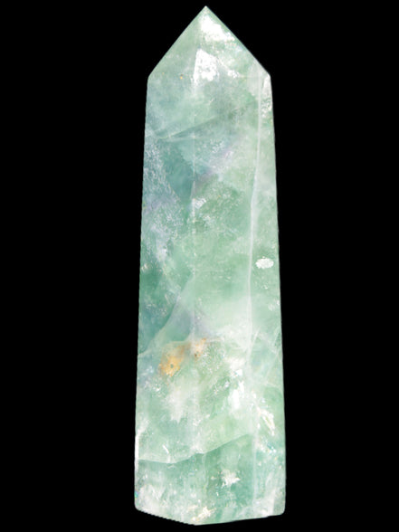 Green and Blue Fluorite obelisk 30*35*112mm 250g