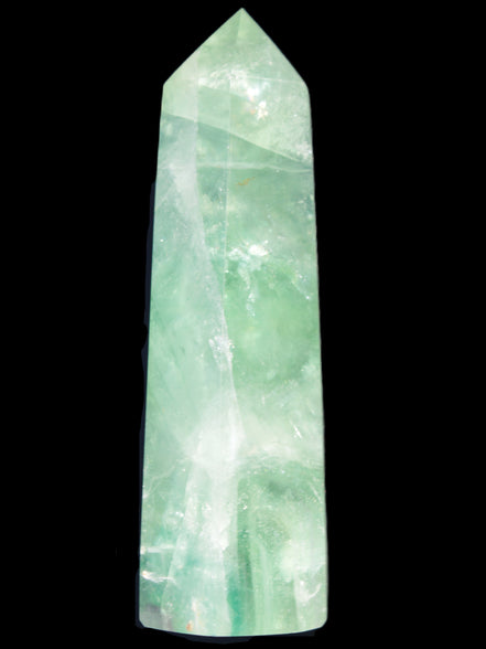 Green and Blue Fluorite obelisk 30*35*112mm 250g