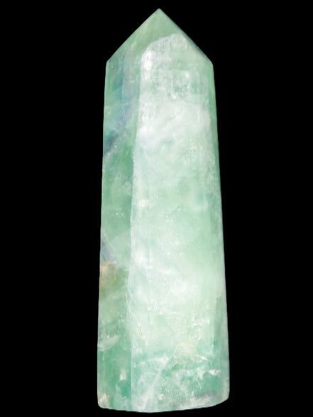 Green and Blue Fluorite obelisk 30*35*112mm 250g