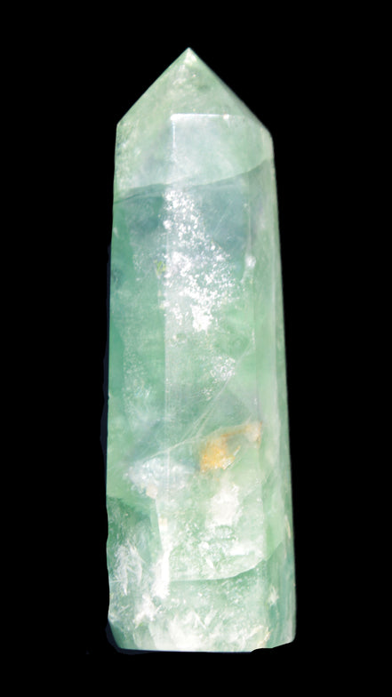 Green and Blue Fluorite obelisk 30*35*112mm 250g
