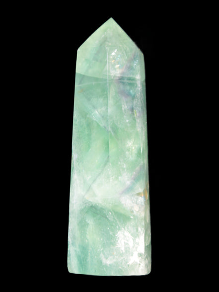 Green and Blue Fluorite obelisk 30*35*112mm 250g