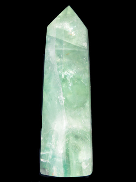 Green and Blue Fluorite obelisk 30*35*112mm 250g