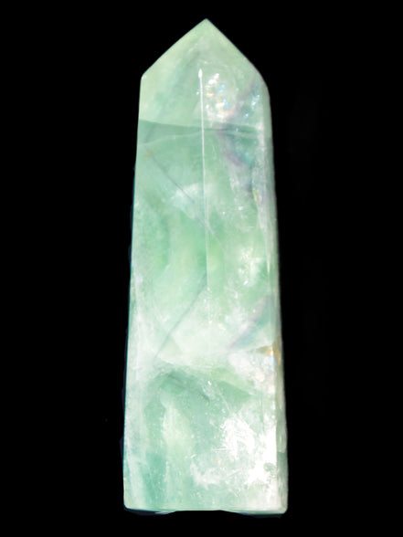 Green and Blue Fluorite obelisk 30*35*112mm 250g