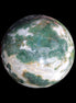 Ocean Moss Agate sphere 70mm 606g in sunlight