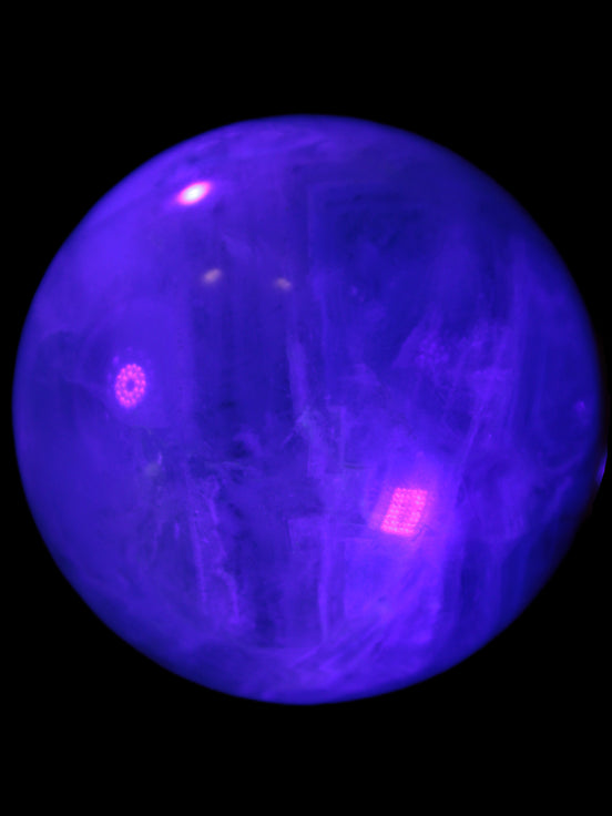 Rainbow Fluorite sphere 58mm 405g