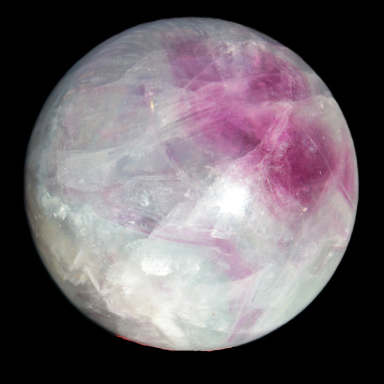 Rainbow Fluorite sphere 58mm 405g in sunlight - Rocks and Things Store