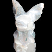 Aquatic Moss Agate hand-carved Felguard 54*100mm 322g