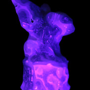 Aquatic Moss Agate hand-carved Felguard 54*100mm 322g