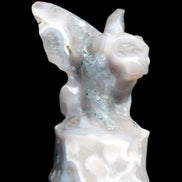 Aquatic Moss Agate hand-carved Felguard 54*100mm 322g