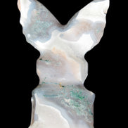 Aquatic Moss Agate hand-carved Felguard 54*100mm 322g