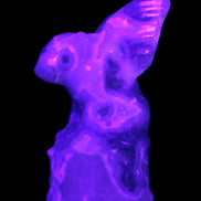 Aquatic Moss Agate hand-carved Felguard 54*100mm 322g