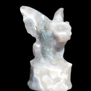 Aquatic Moss Agate hand-carved Felguard 54*100mm 322g