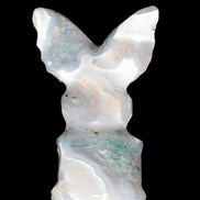 Aquatic Moss Agate hand-carved Felguard 54*100mm 322g