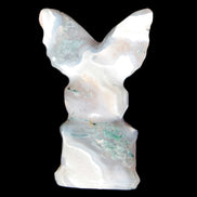 Aquatic Moss Agate hand-carved Felguard 54*100mm 322g