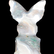 Aquatic Moss Agate hand-carved Felguard 54*100mm 322g