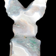 Aquatic Moss Agate hand-carved Felguard 54*100mm 322g