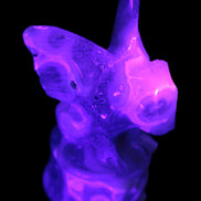 Aquatic Moss Agate hand-carved Felguard 54*100mm 322g