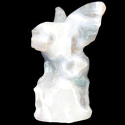 Aquatic Moss Agate hand-carved Felguard 54*100mm 322g