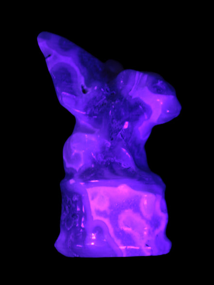 Aquatic Moss Agate hand-carved Felguard 54*100mm 322g