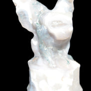 Aquatic Moss Agate hand-carved Felguard 54*100mm 322g