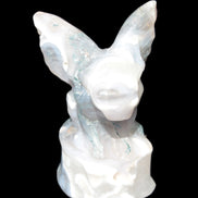 Aquatic Moss Agate hand-carved Felguard 54*100mm 322g