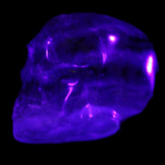 Purple Fluorite skull 50*34*49mm 108g