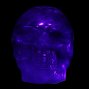 Purple Fluorite skull 50*34*49mm 108g