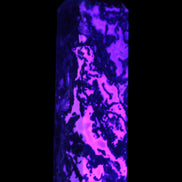 Ocean Moss Agate obelisk 35*147mm 413g in UV light - Rocks and Things Store