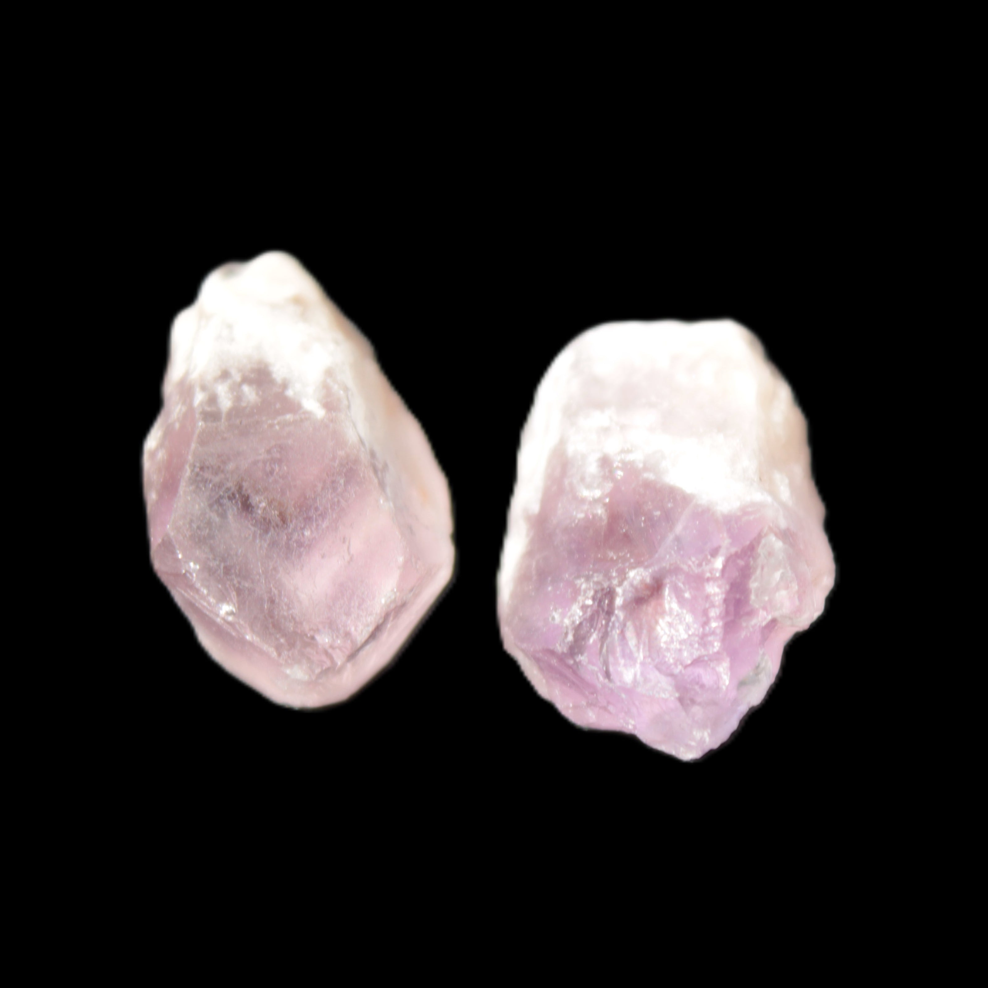 Two Amethyst crystals 32mm 11/12g