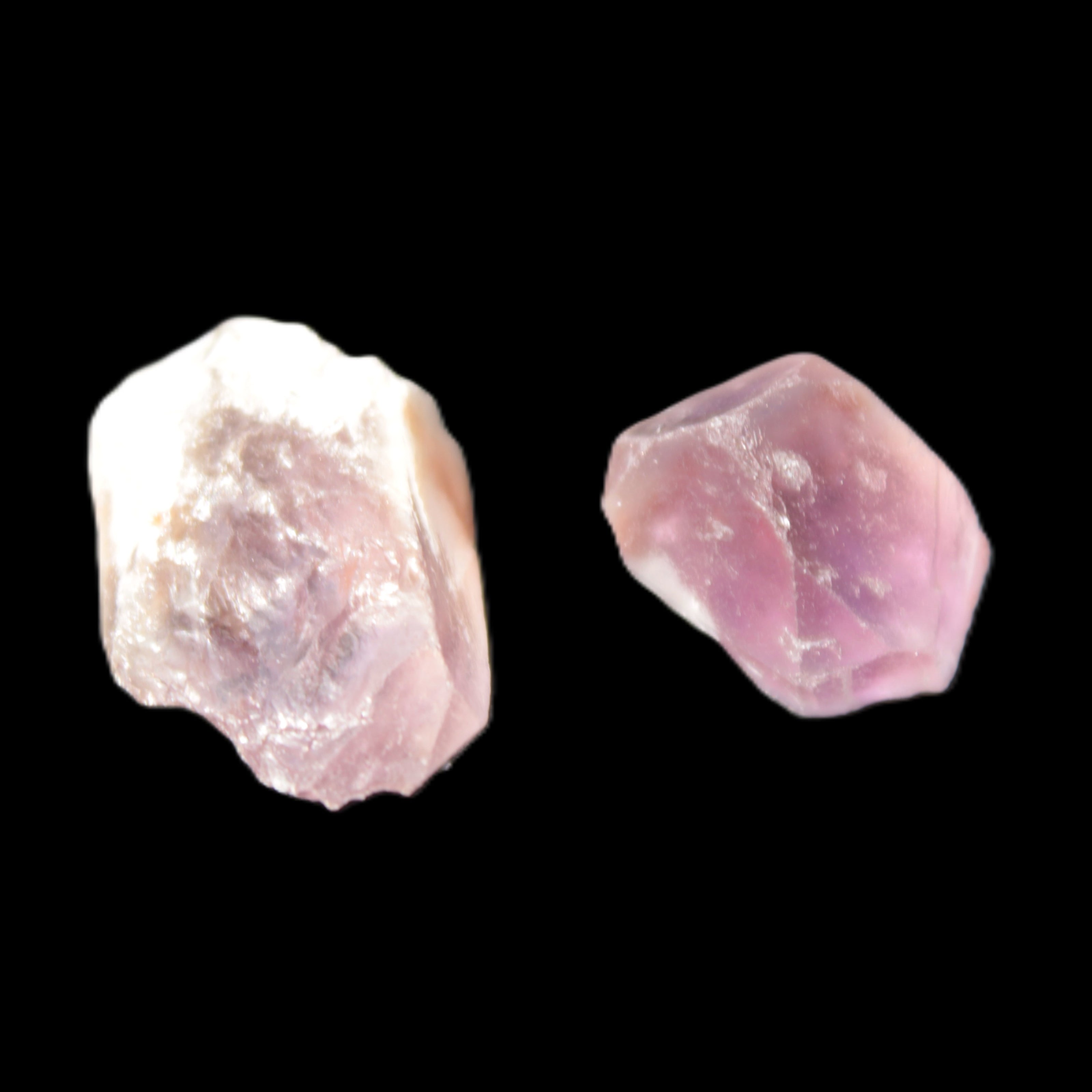 Two Amethyst crystals 32mm 11/12g