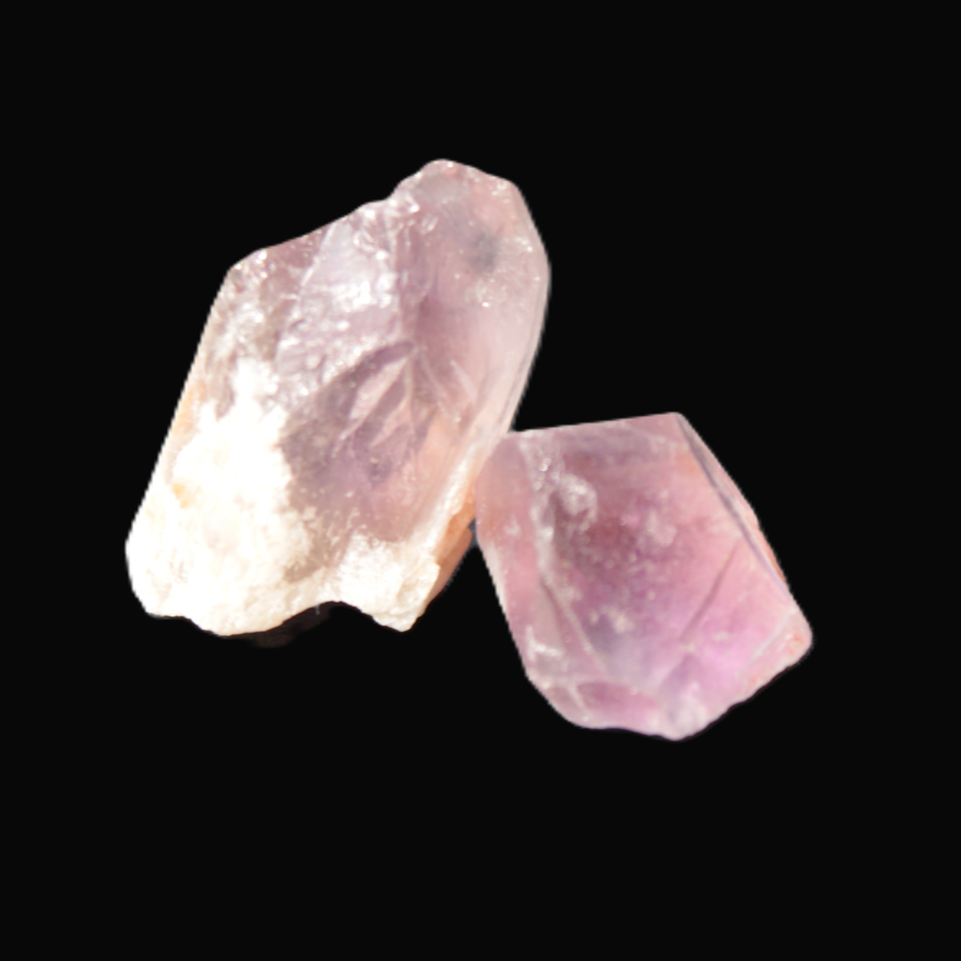 Two Amethyst crystals 32mm 11/12g