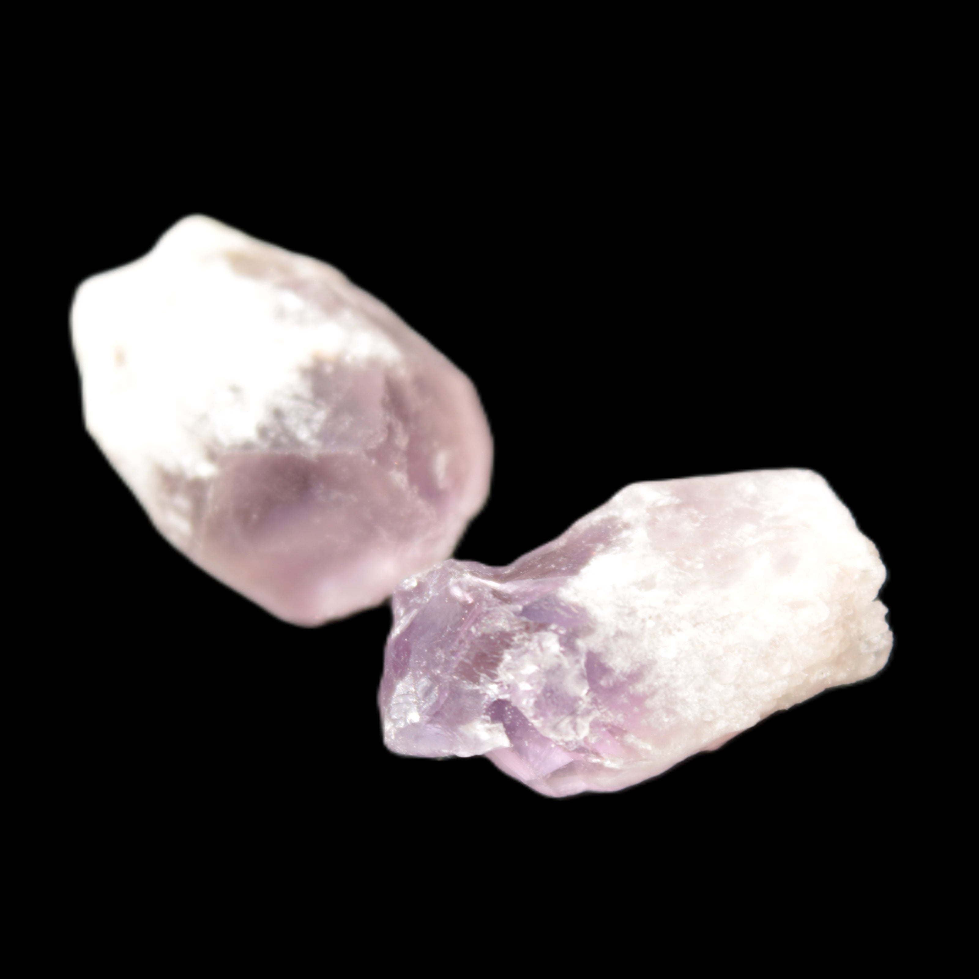 Two Amethyst crystals 32mm 11/12g