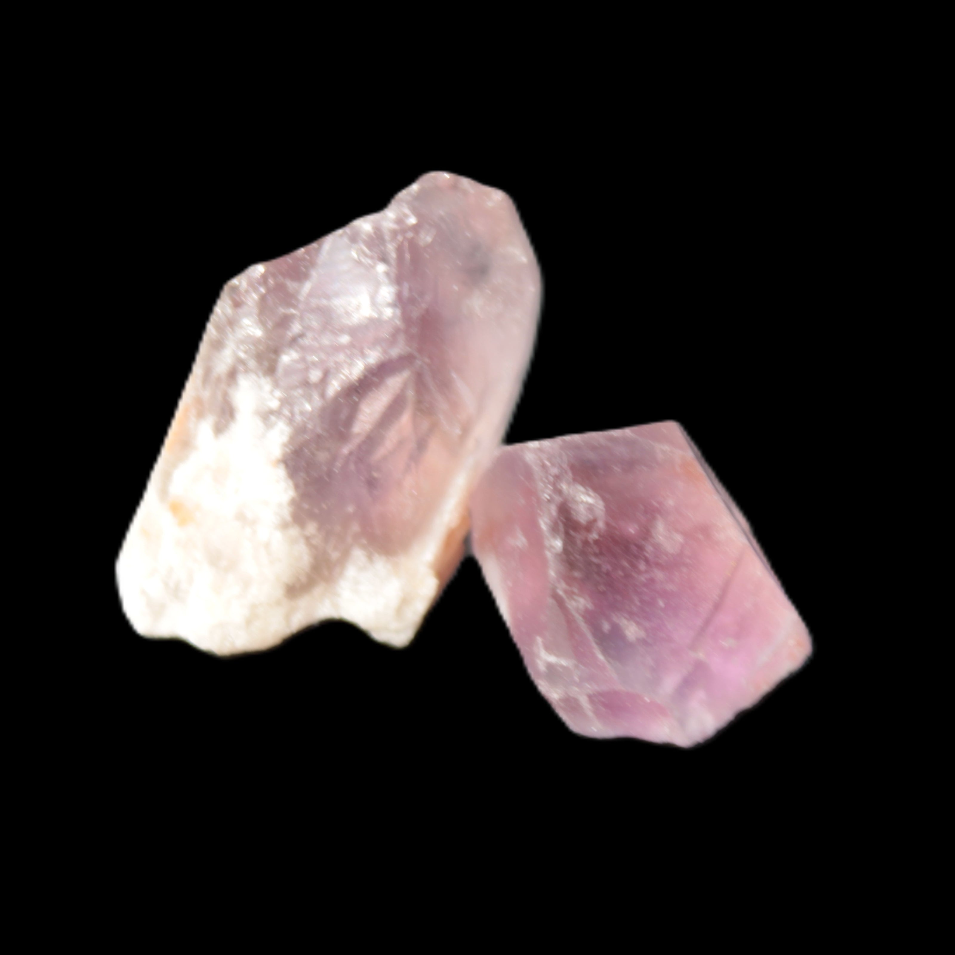 Two Amethyst crystals 32mm 11/12g