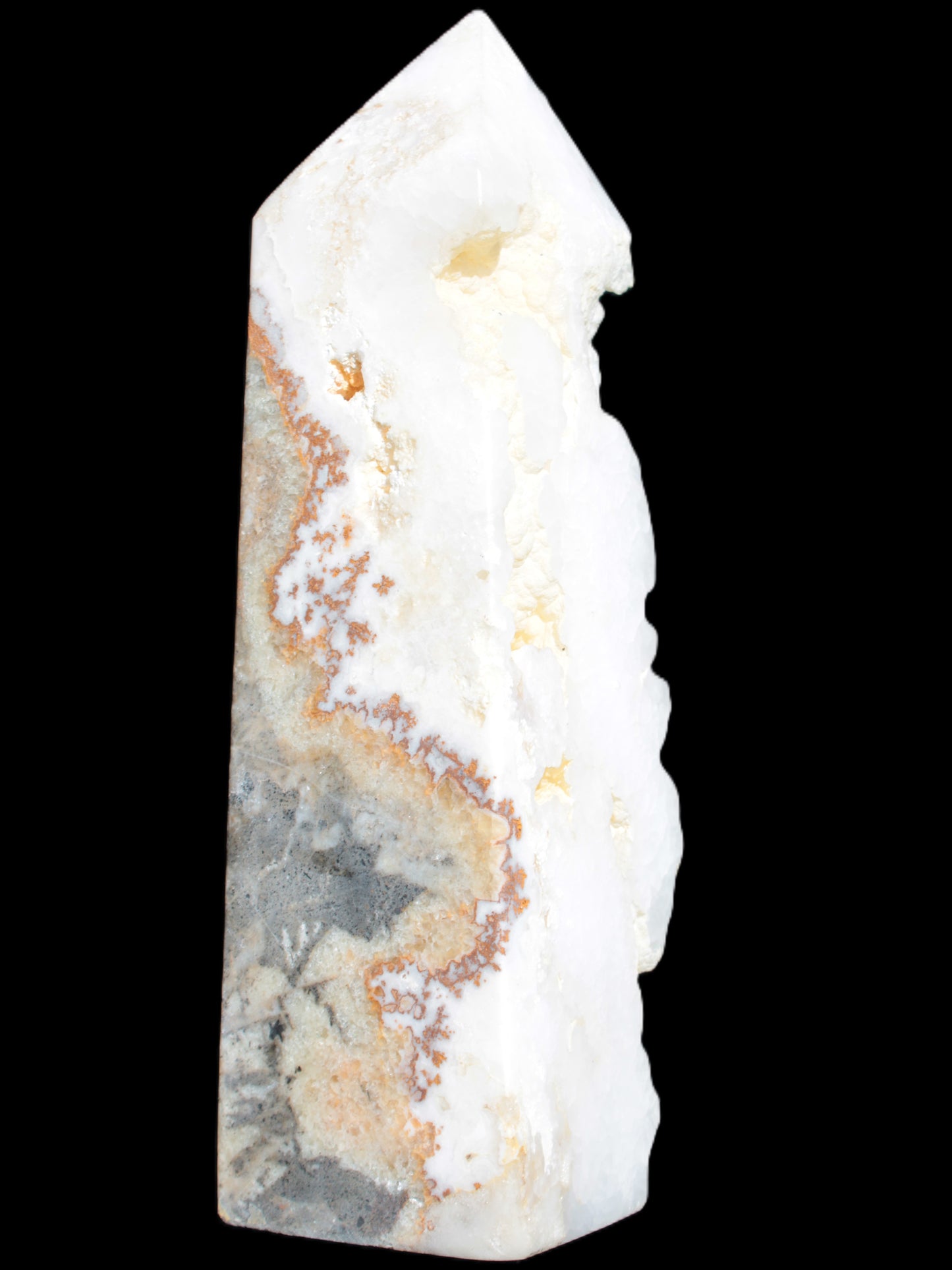 Large White Natural Calcite Obelisk 65*75*245mm 1769g