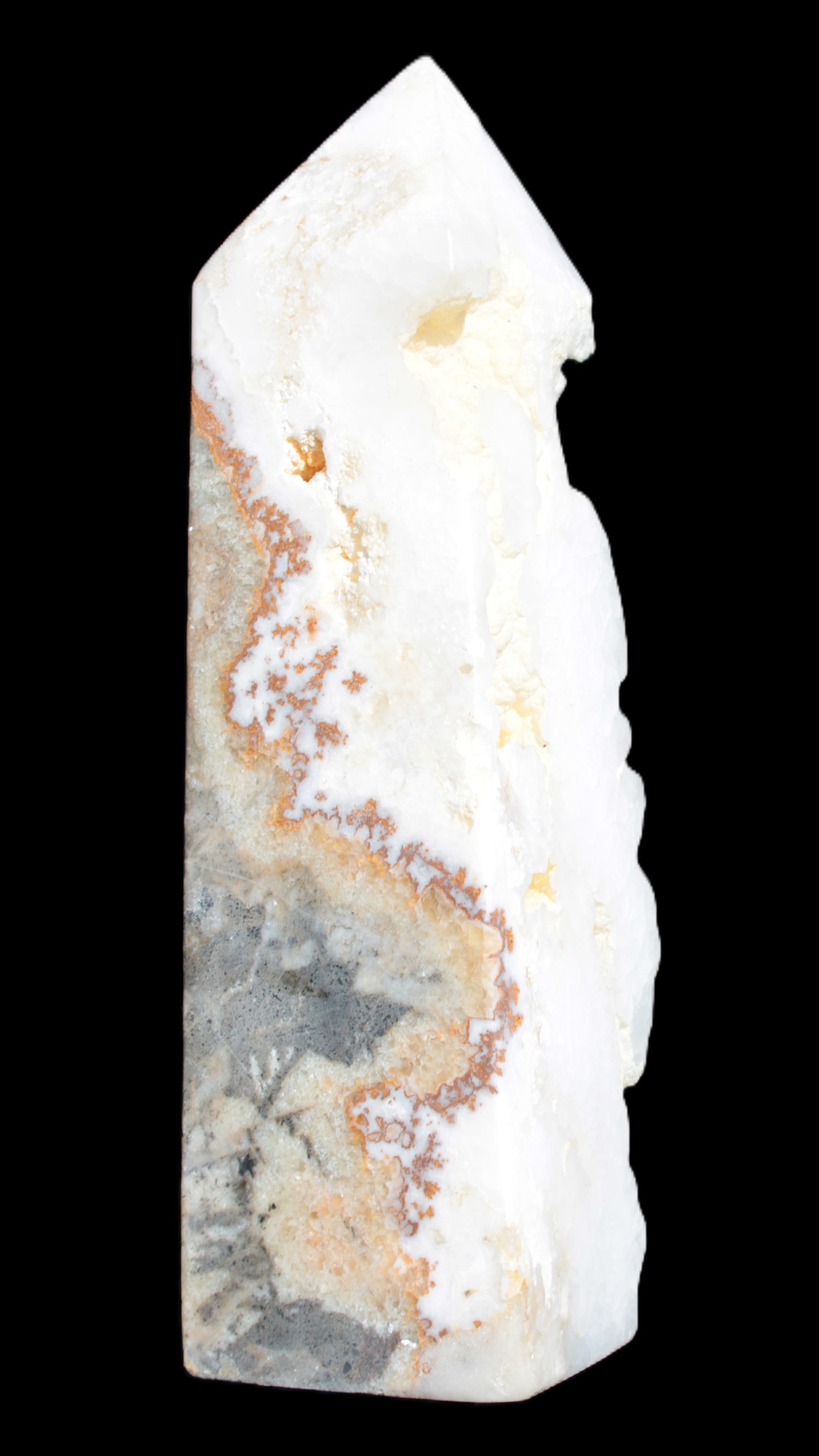 Large White Natural Calcite Obelisk 65*75*245mm 1769g