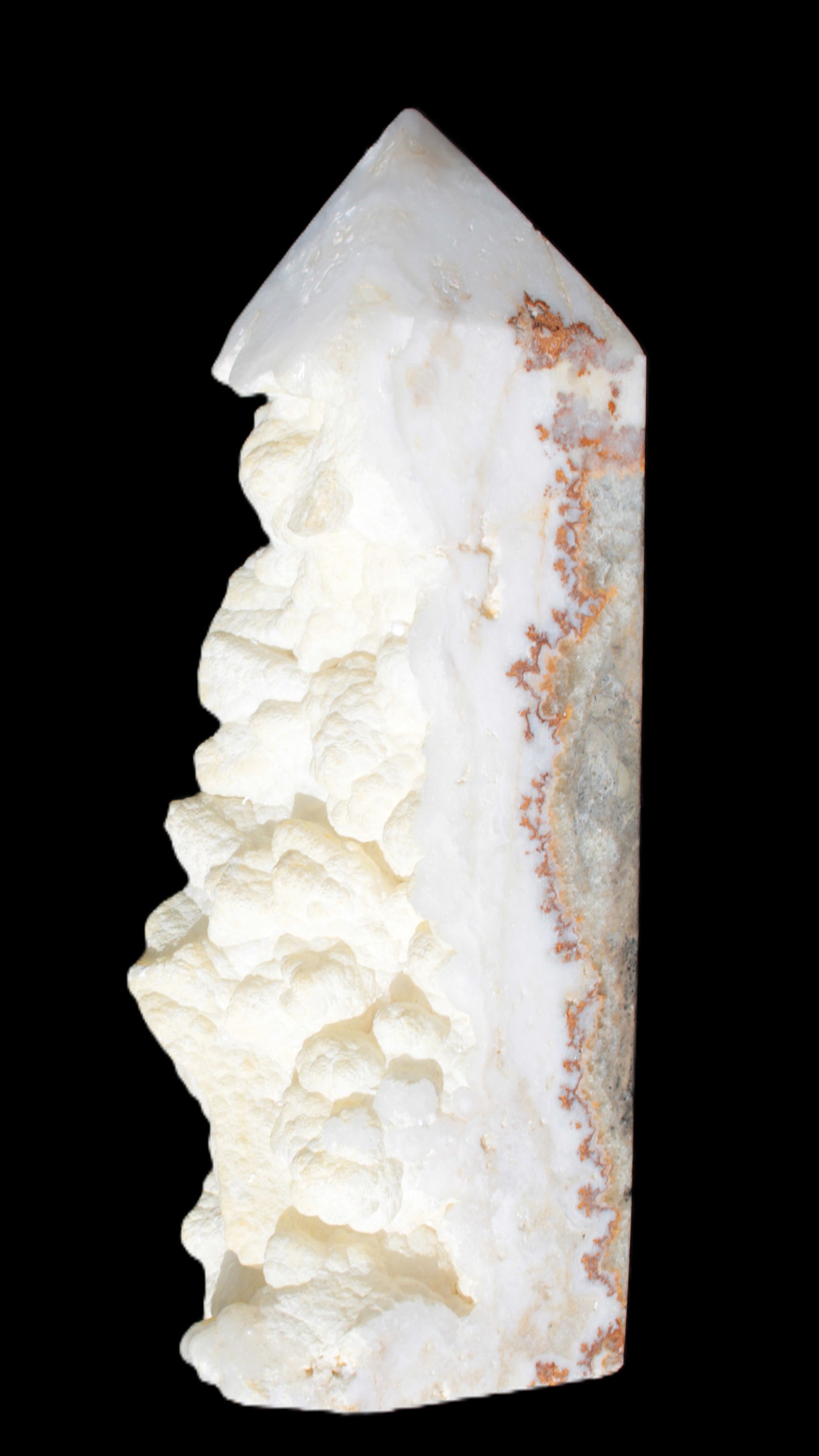 Large White Natural Calcite Obelisk 65*75*245mm 1769g