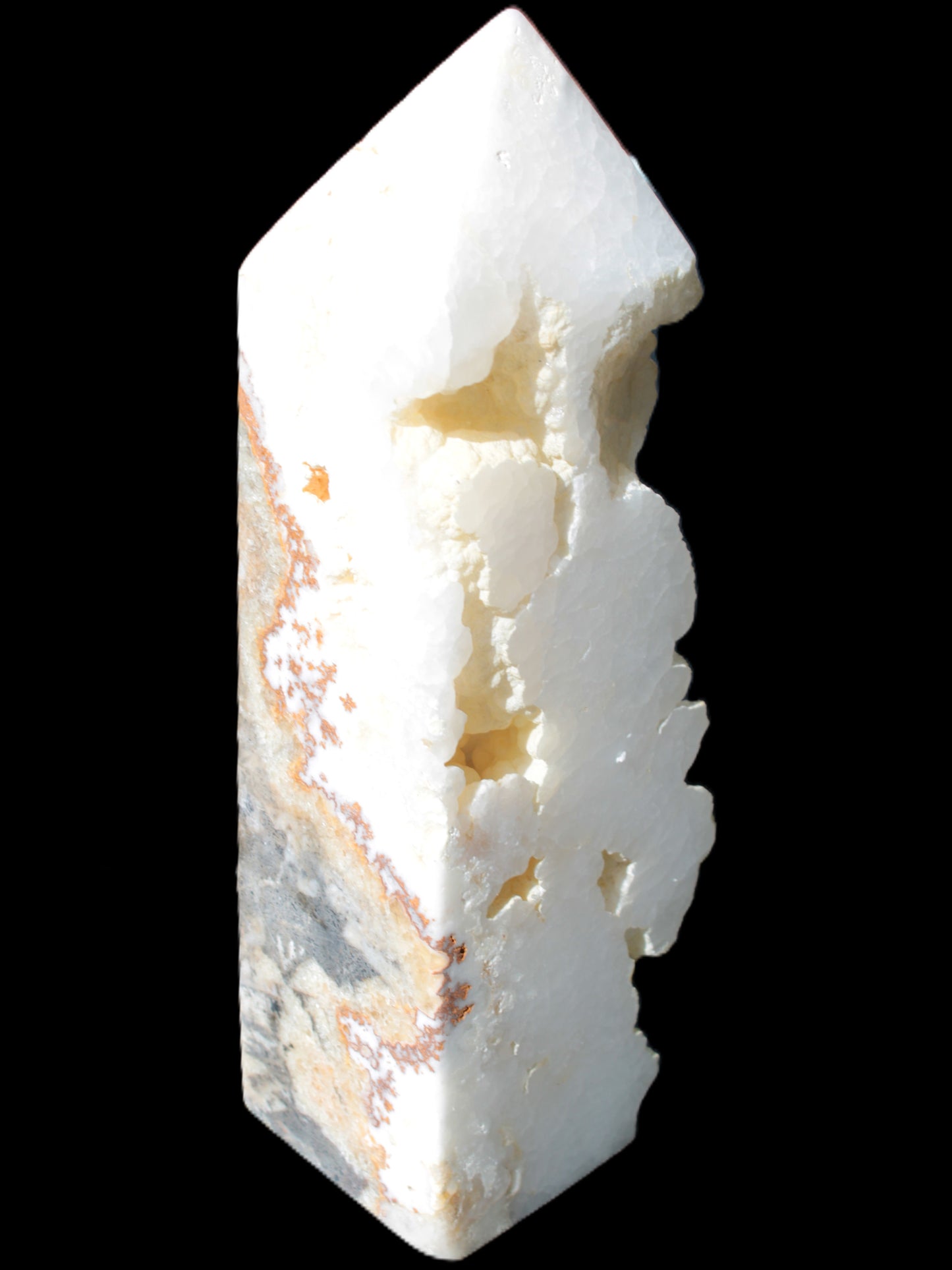 Large White Natural Calcite Obelisk 65*75*245mm 1769g