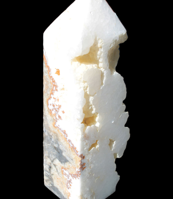 Large White Natural Calcite Obelisk 65*75*245mm 1769g