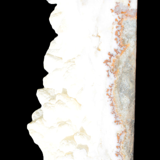 Large White Natural Calcite Obelisk 65*75*245mm 1769g in sunlight - Rocks and Things Store