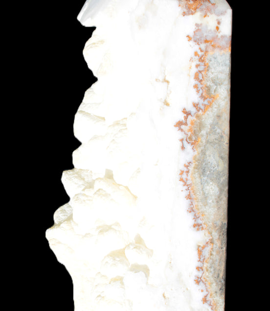 Large White Natural Calcite Obelisk 65*75*245mm 1769g