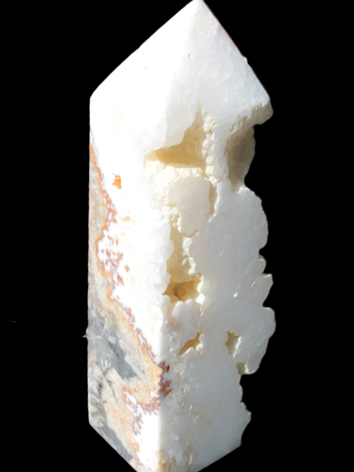 Large White Natural Calcite Obelisk 65*75*245mm 1769g